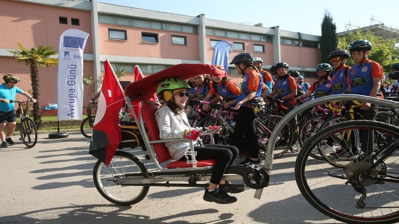 Avrupa Günü Kocaelide bisiklet turuyla kutlandı