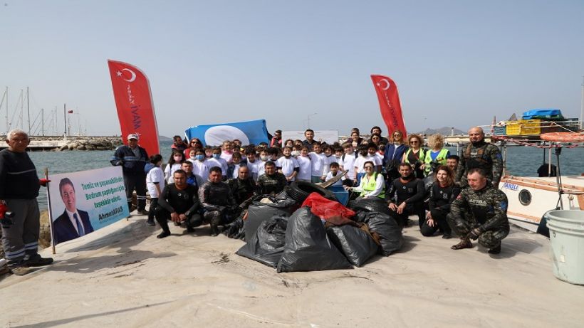 Bodrun’da deniz dibi temizliği