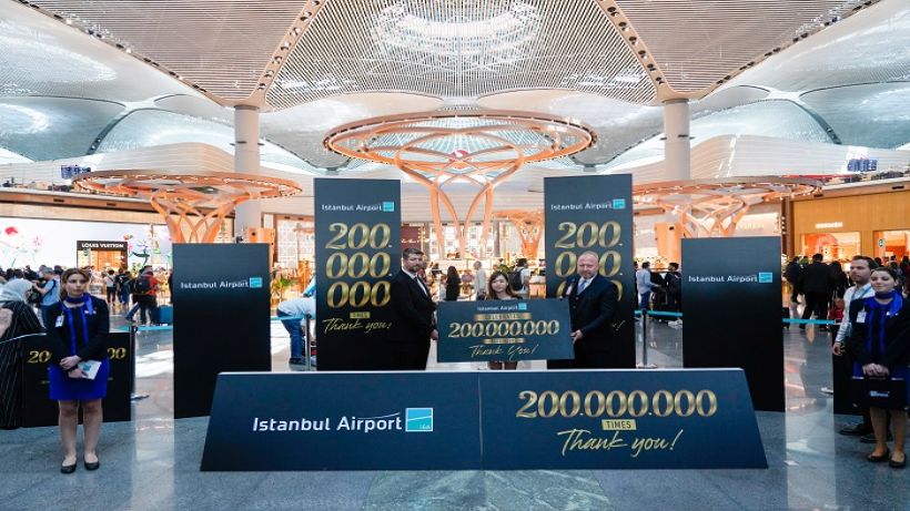 İGA İstanbul Havalimanı 200 milyonuncu yolcusunu ağırladı