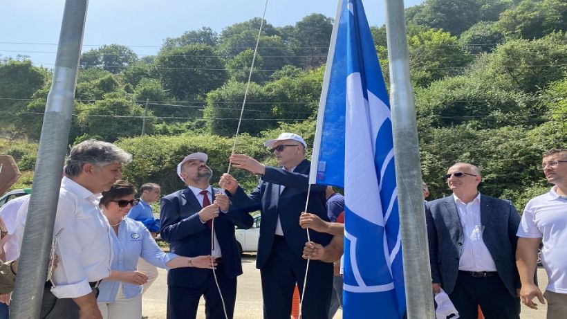 Karacabey’in Kurşunlu Halk Plajı’na Mavi Bayrak