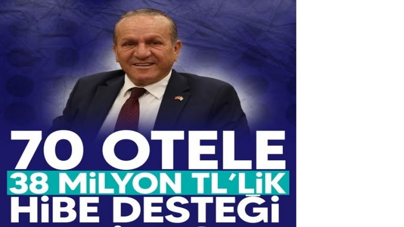 Kıbrısta 70 otele hibe desteği