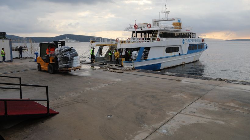 Komşu adalardan yardım seferberliği