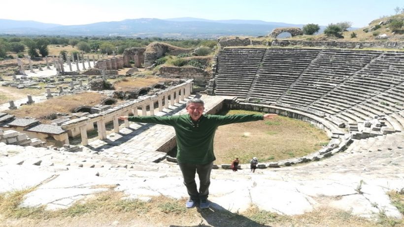 Tarihçi Rıdvan Şükür, Afrodisias’a bir gün zaman ayırdı