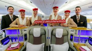 Emirates, Milano – New York direkt uçuş hizmetinin10. yılını kutluyor