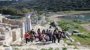 Kütüphane haftasında Knidos Antik Kenti gezildi