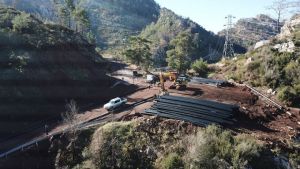 Marmaris , Bozburun İçme Suyu hattı tamamlanıyor