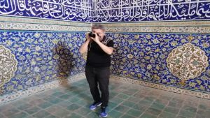 Tarihçi Rıdvan Şükür, İsfahan’da Şeyh Lütfullah camisini fotoğrafladı